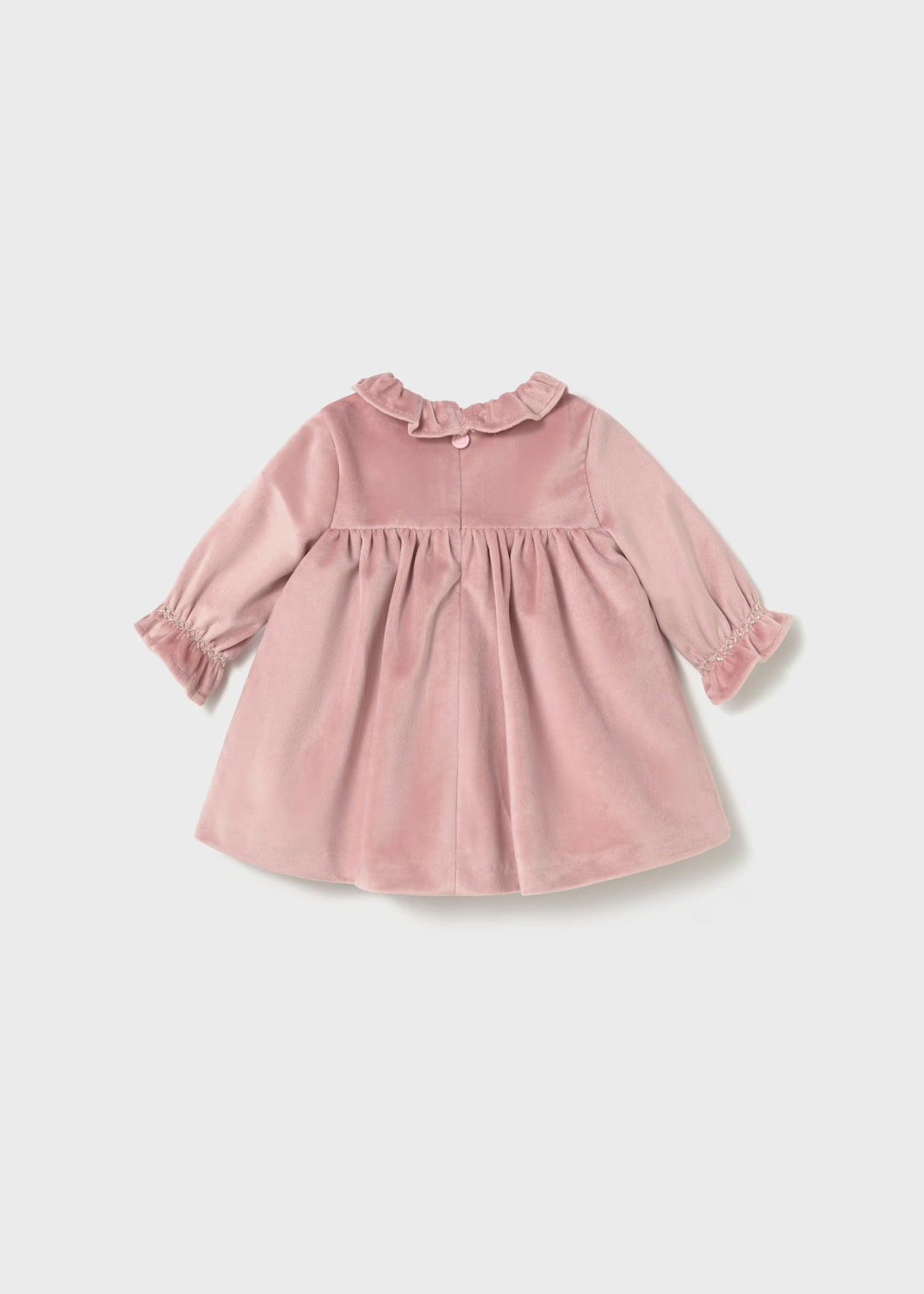 Mayoral Baby Velvet Dress with Smocking