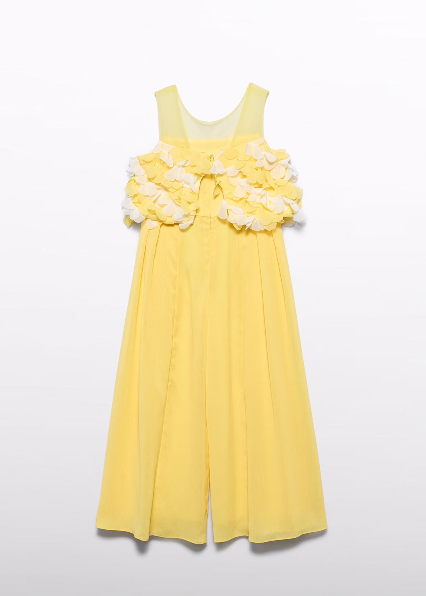 Abel & Lula Girl 3D Floral Chiffon Jumpsuit