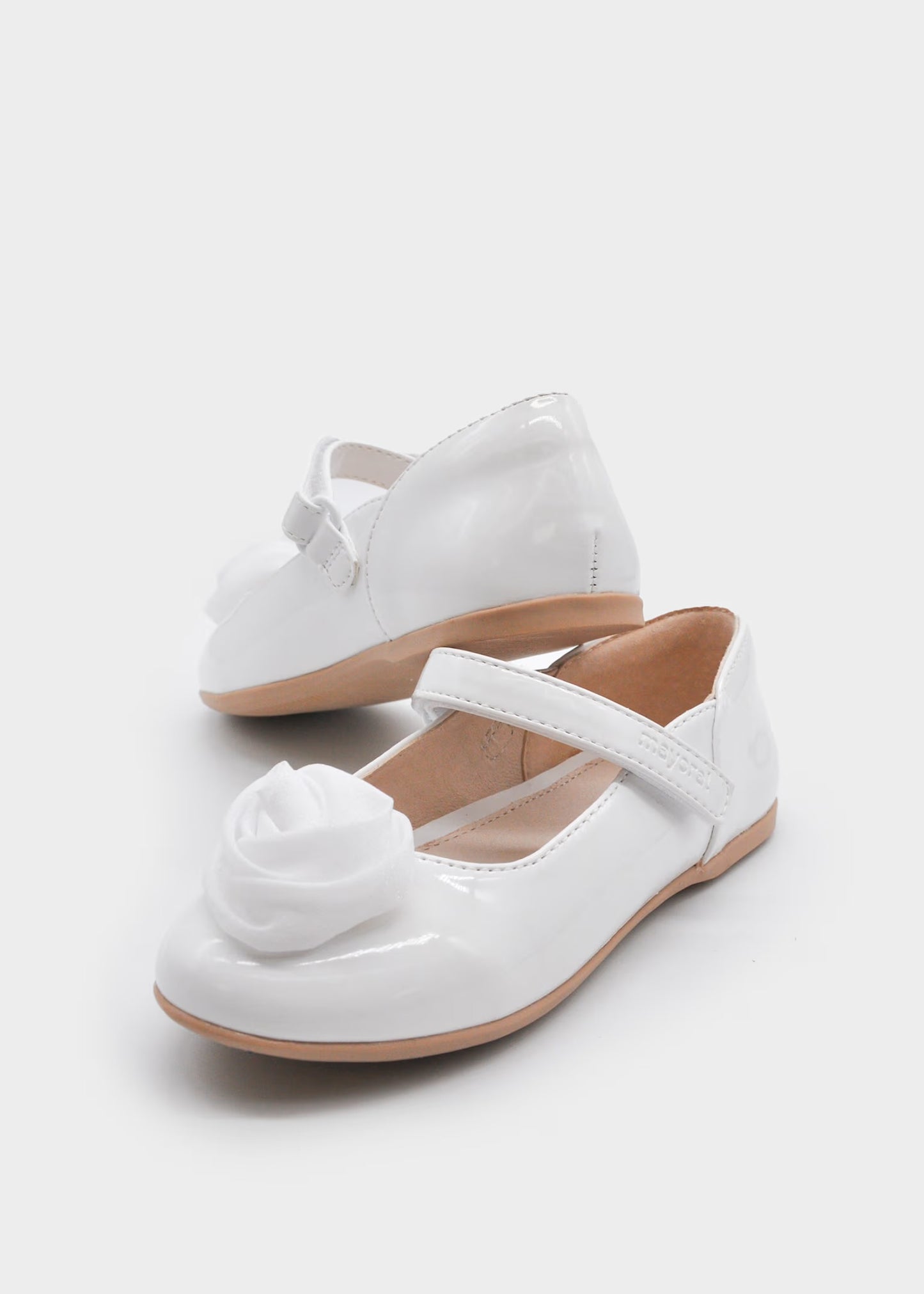 Mayoral Girl Patent Leather Flower Mary Janes