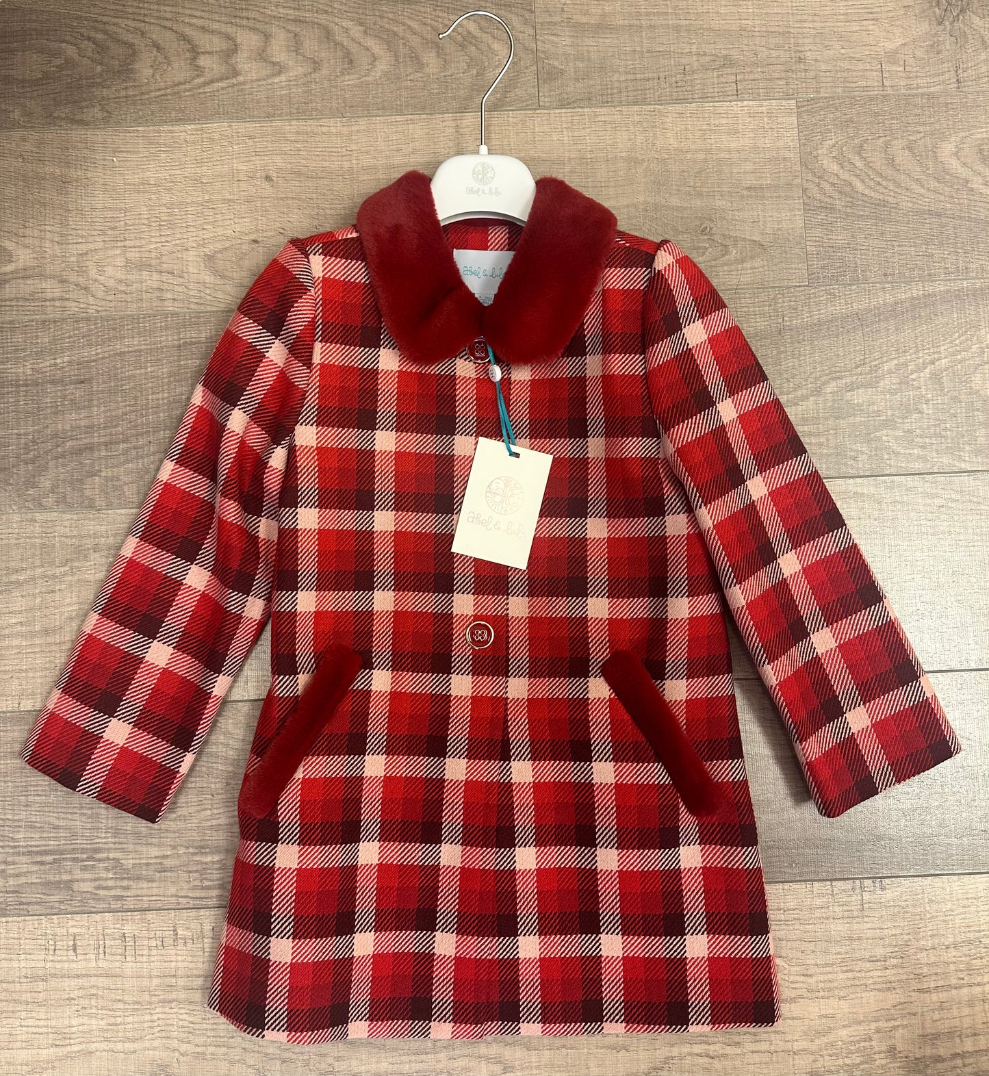 Abel & Lula Plaid Coat