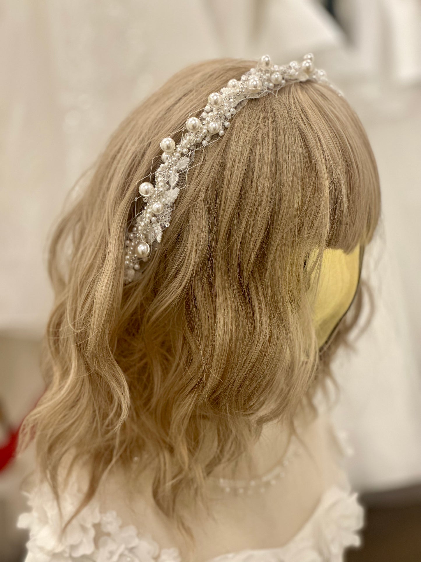 Pearl Cluster Hair Piece
