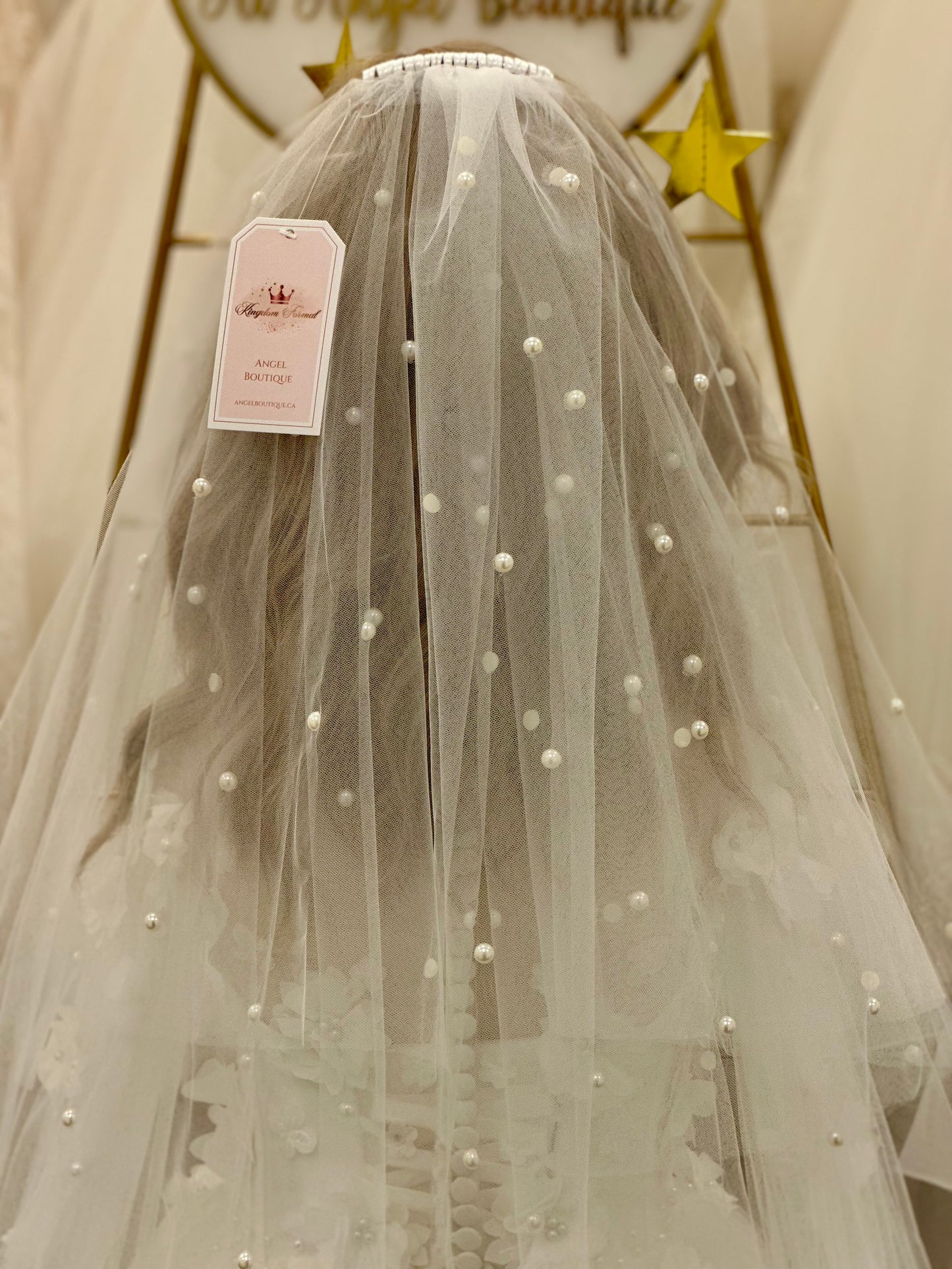 28" Veil with Pearls