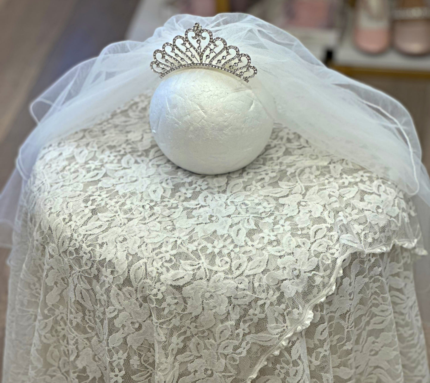 Girls Veil with Crown