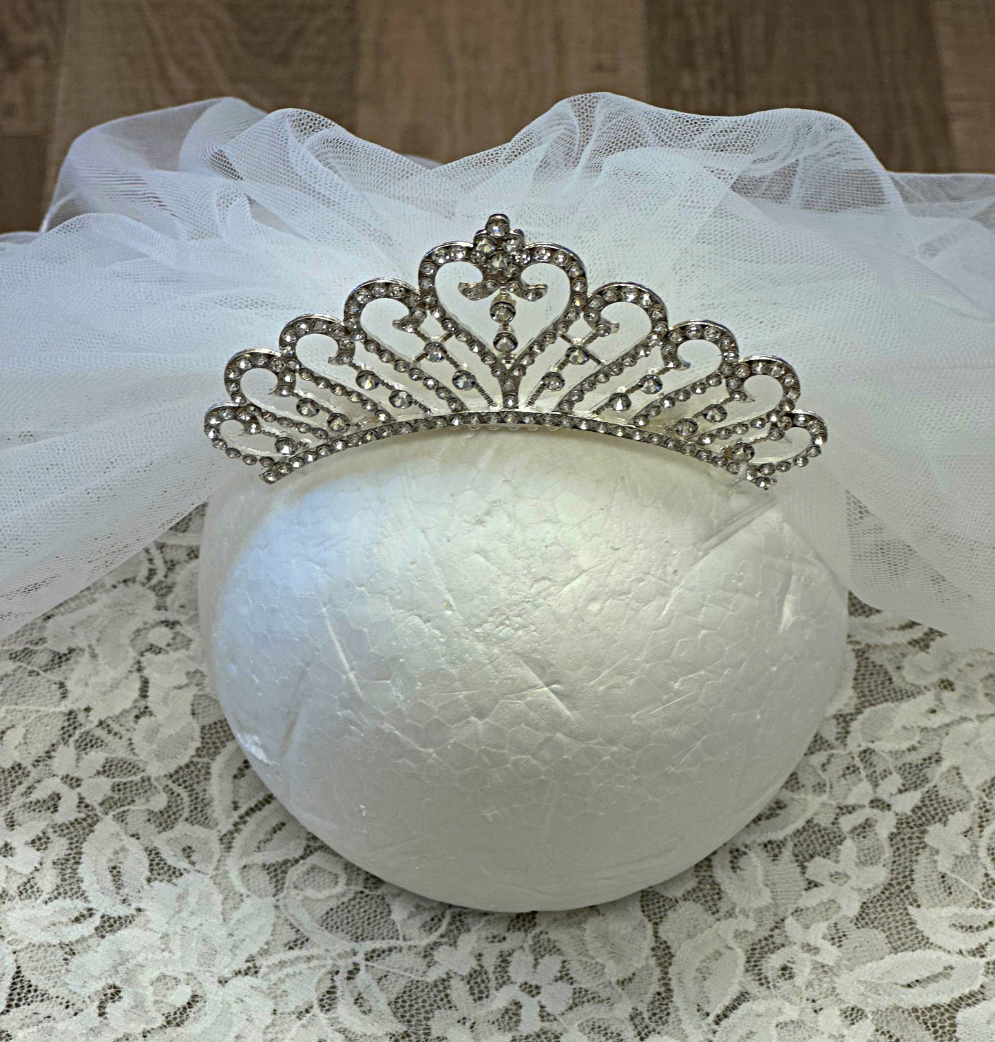 Girls Veil with Crown