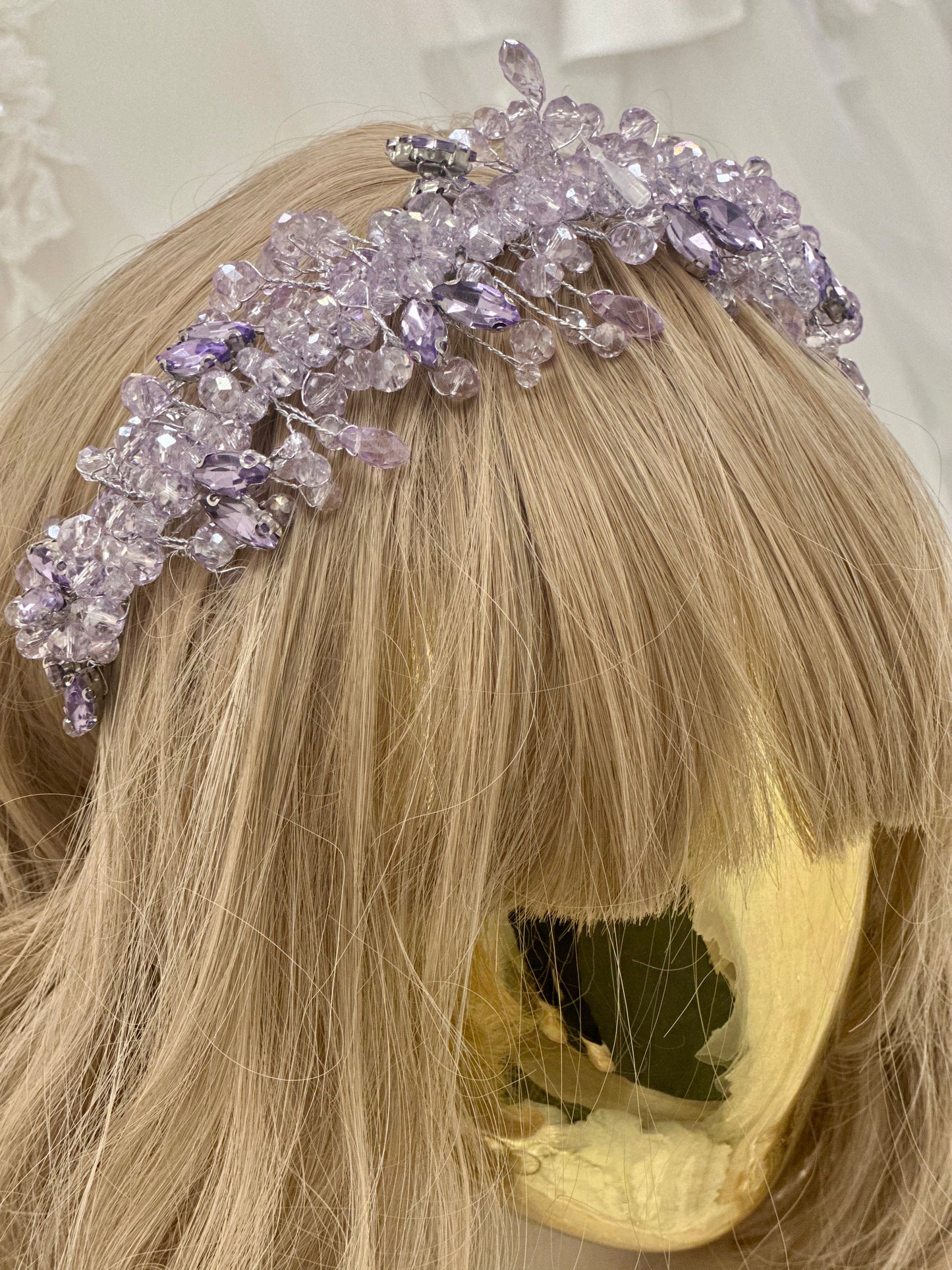 Lilac Crystal Headband