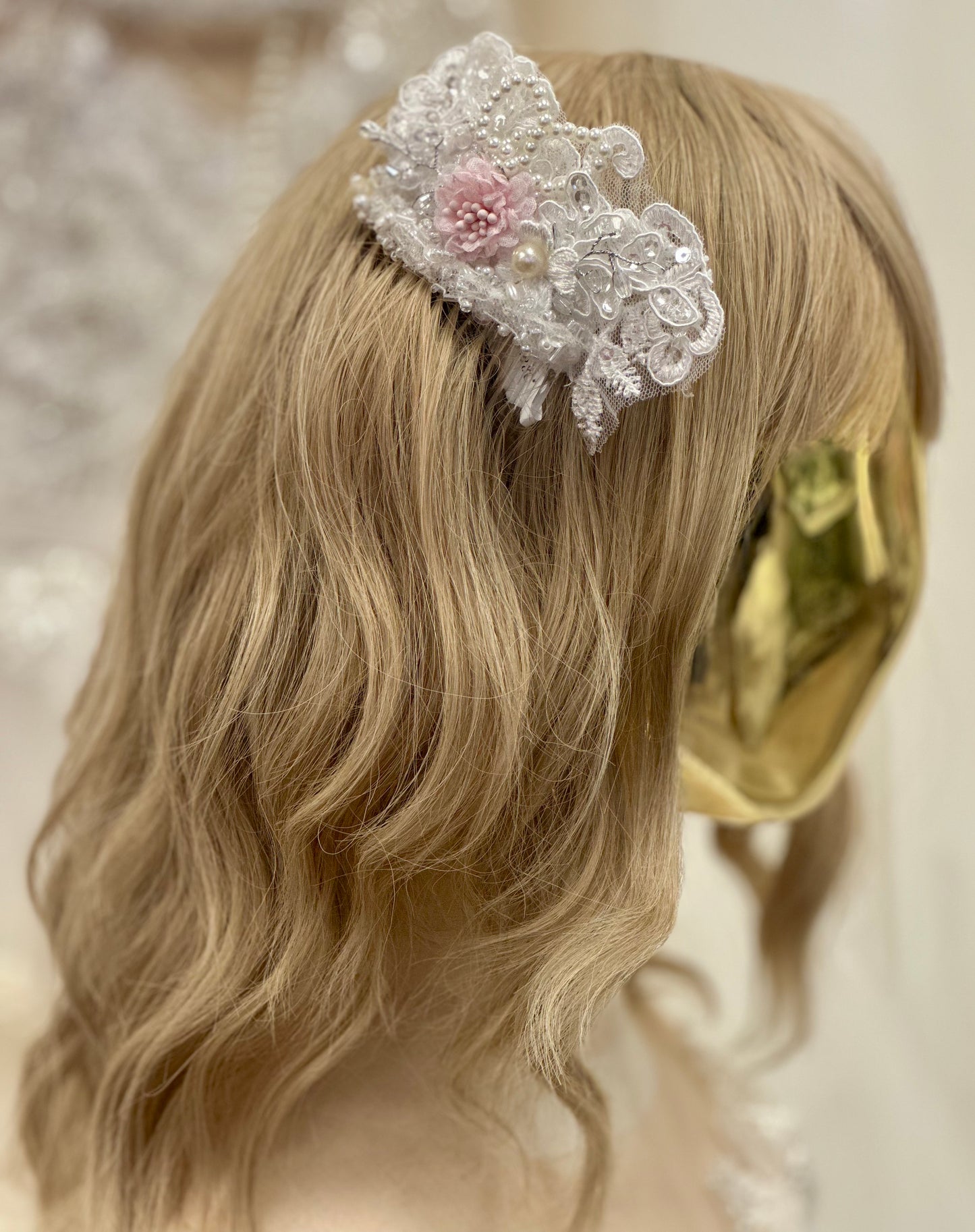 Girls Rhinestone Floral Comb