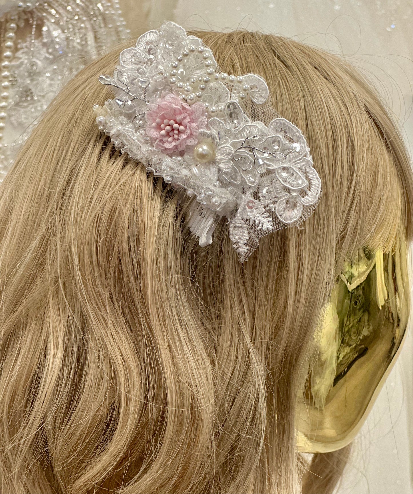 Girls Rhinestone Floral Comb