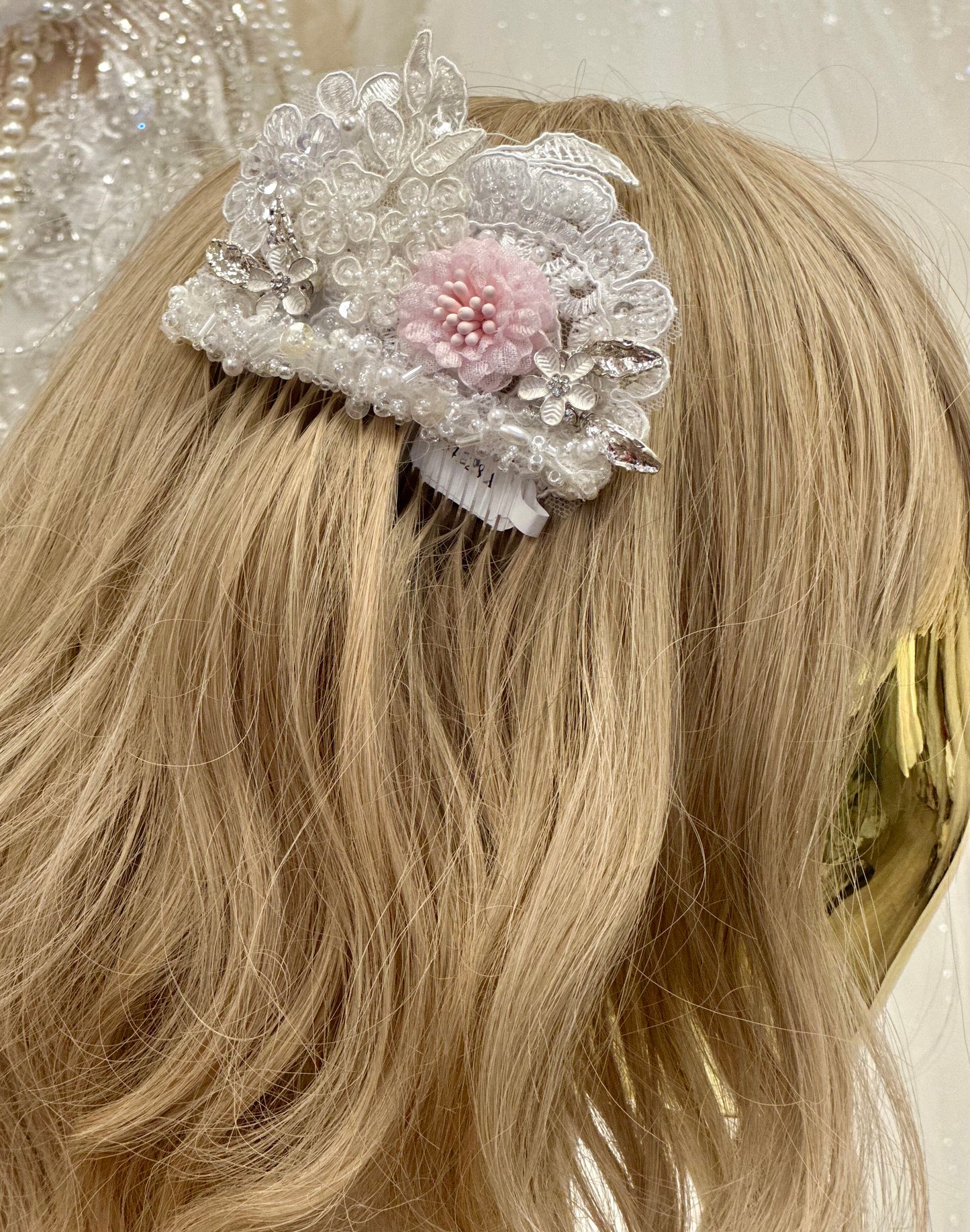 Girls Rhinestone Floral Comb