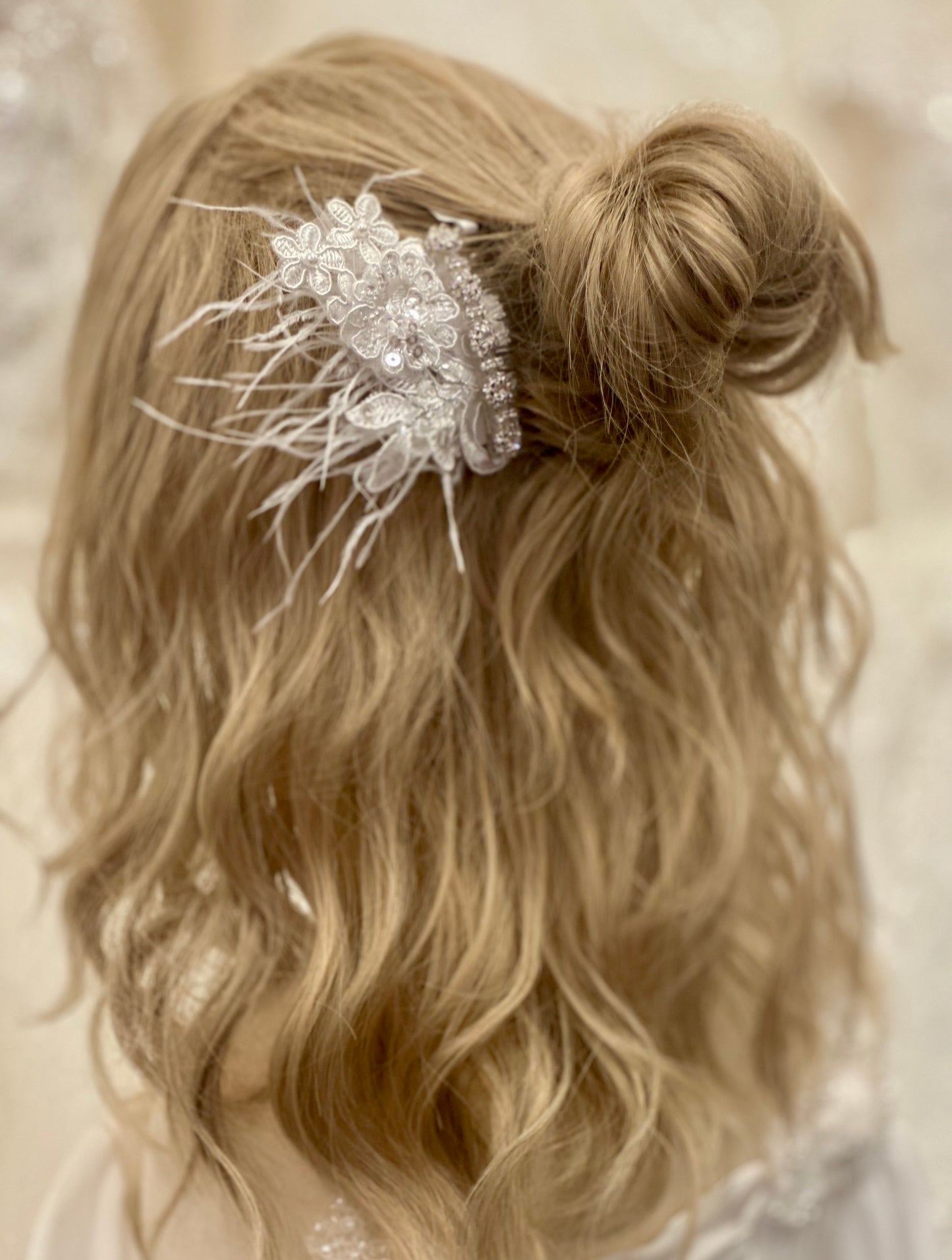 Girls Rhinestone Floral Comb
