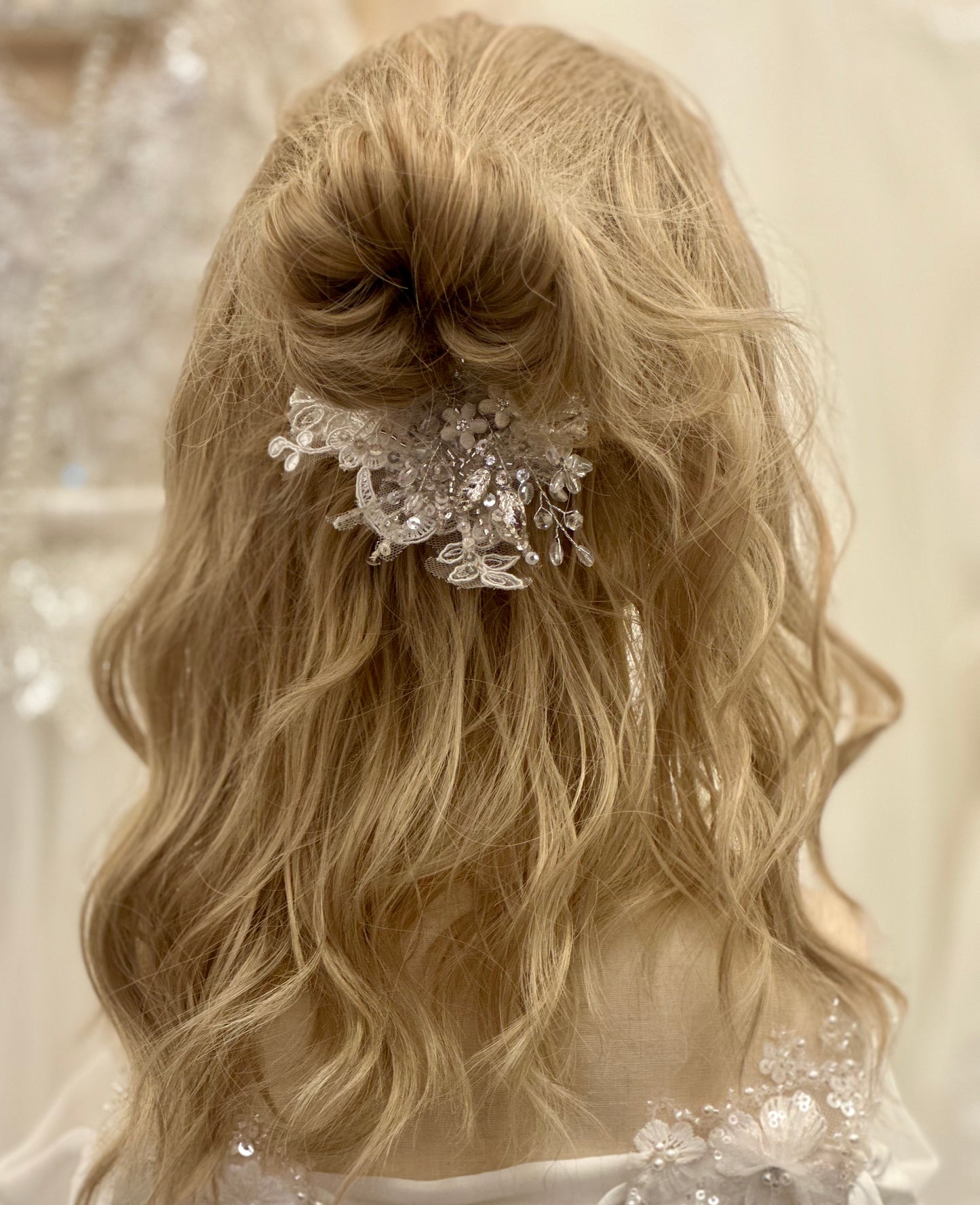 Girls Rhinestone Floral Comb