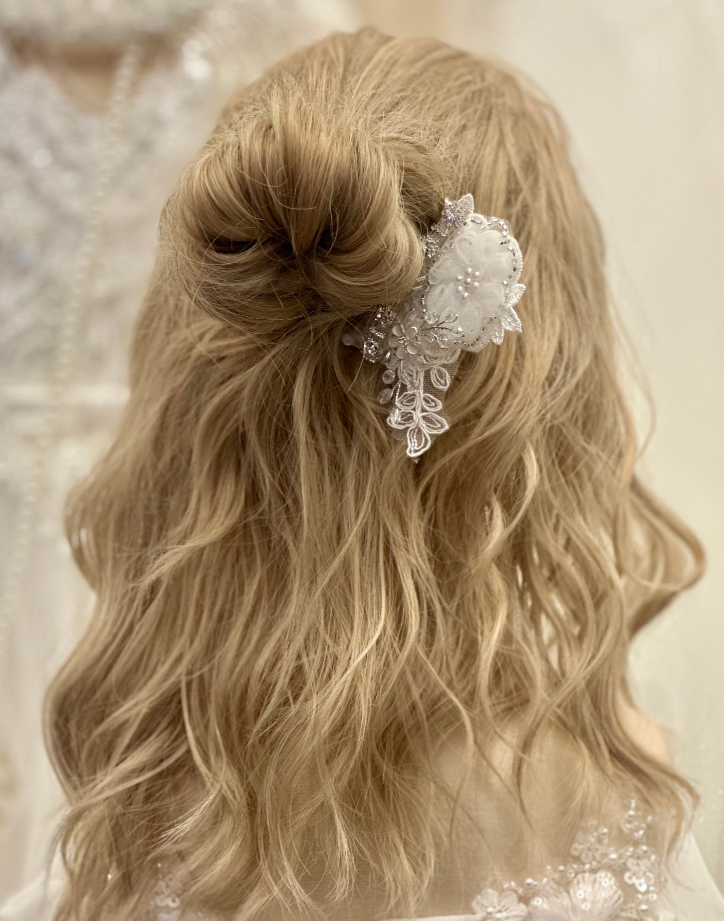 Girls Rhinestone Floral Comb