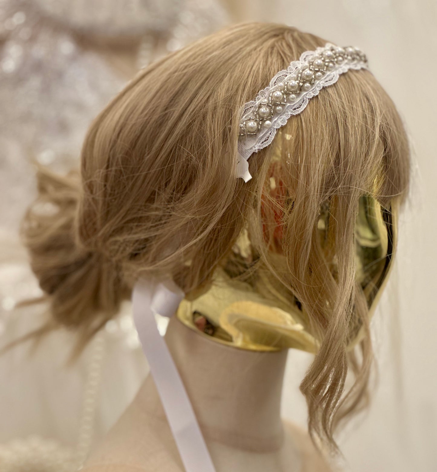 Girl Rhinestone Pearl Headpiece