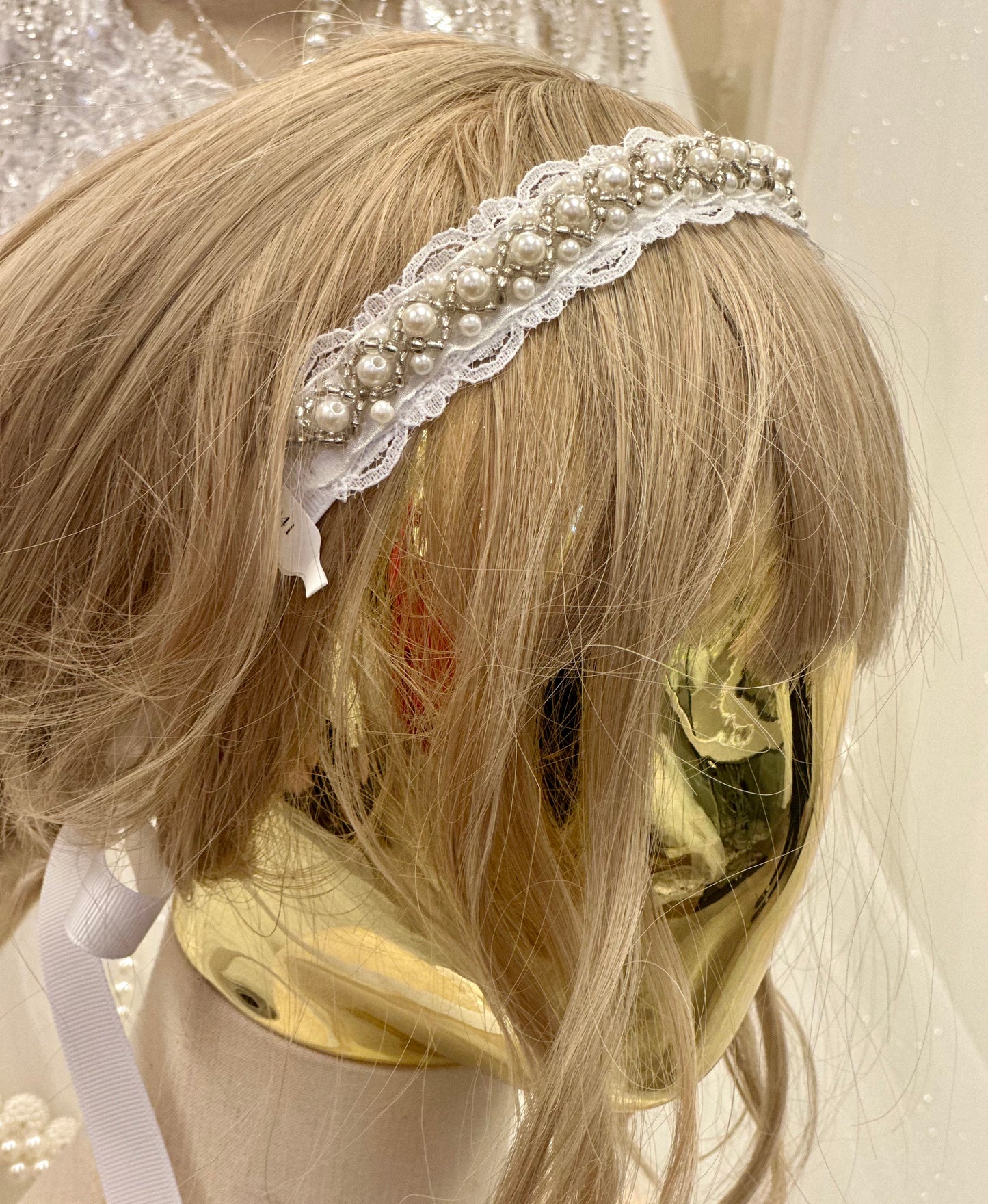 Girl Rhinestone Pearl Headpiece