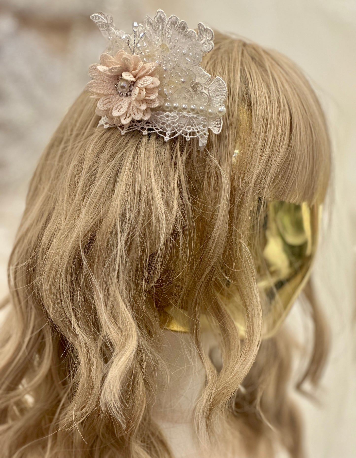 Girls Lace Pearl Comb