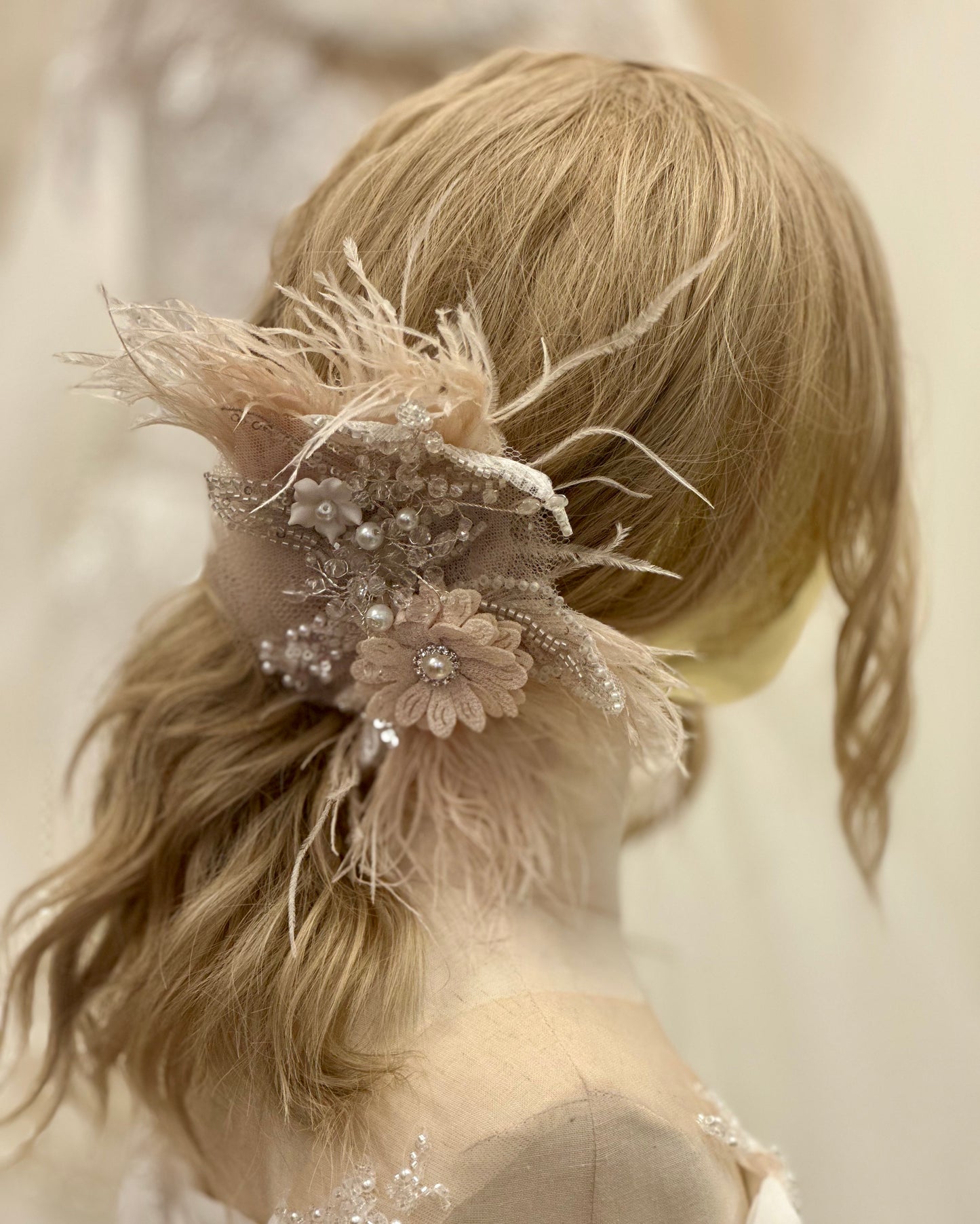 AB 3D Headpiece w/Flowers/Feathers