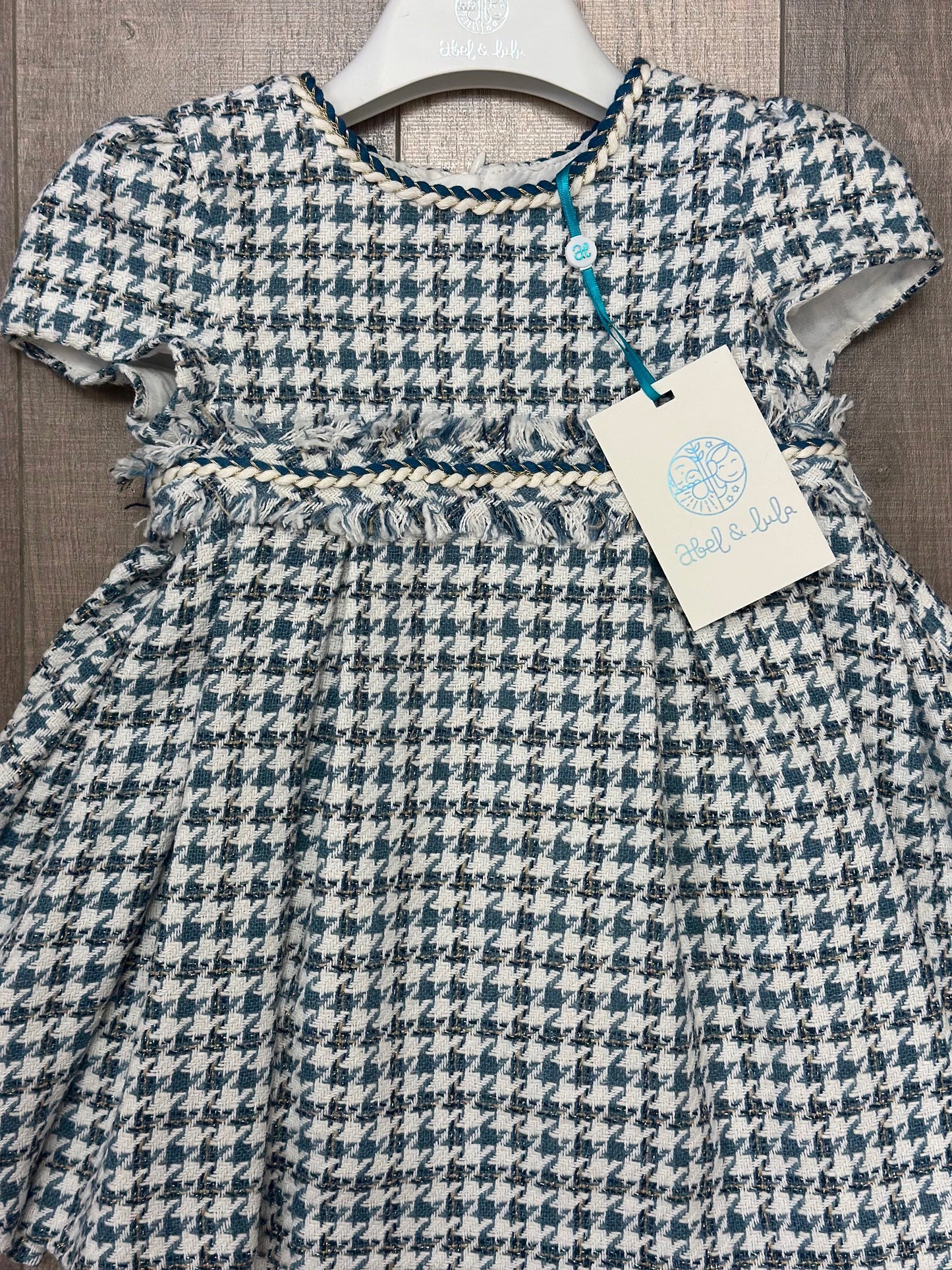 Abel & Lula Houndstooth Check Dress