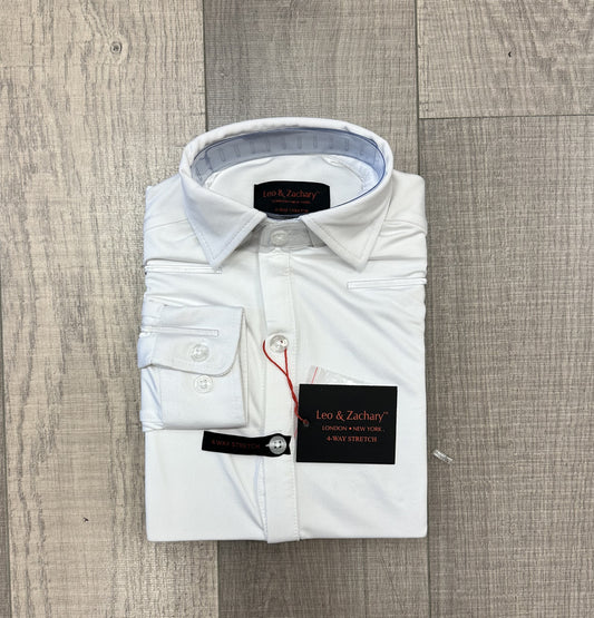 Leo & Zachary White Stretch Dress Shirt