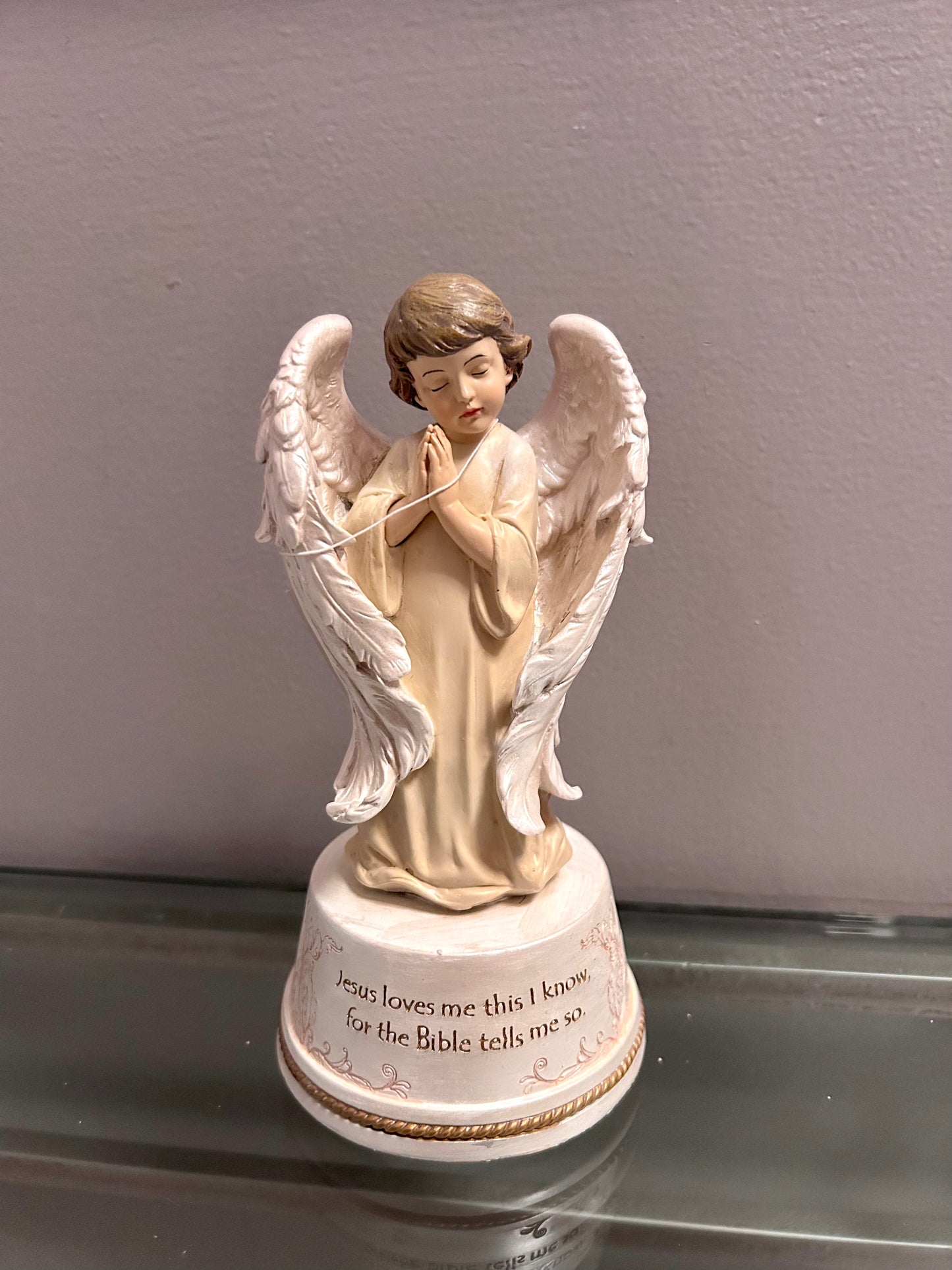 **14" Angel Taper Holder W/MTL Cup Without Candle