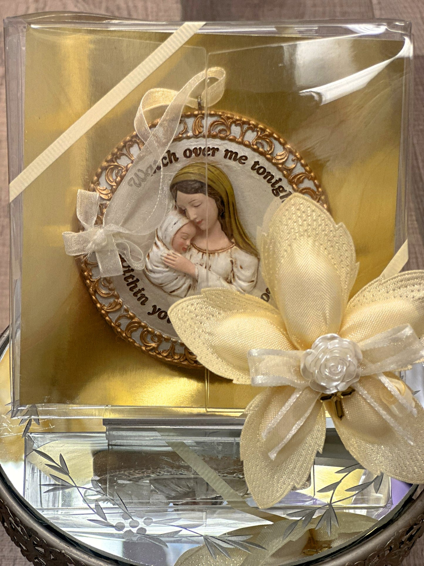 Madonna & Child Crib Medal