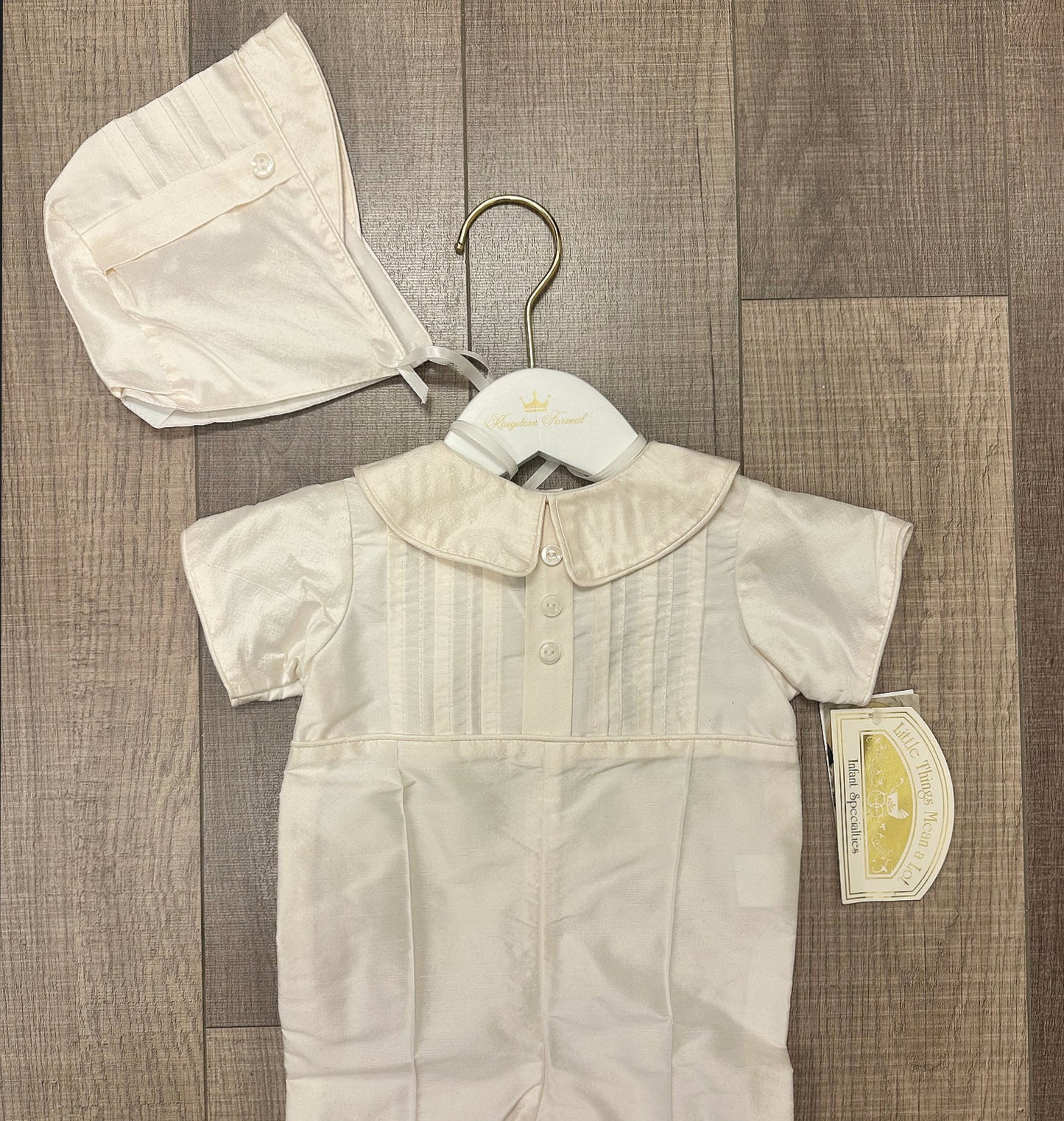 Boys Dupioni Silk 1pc w/Pintuck