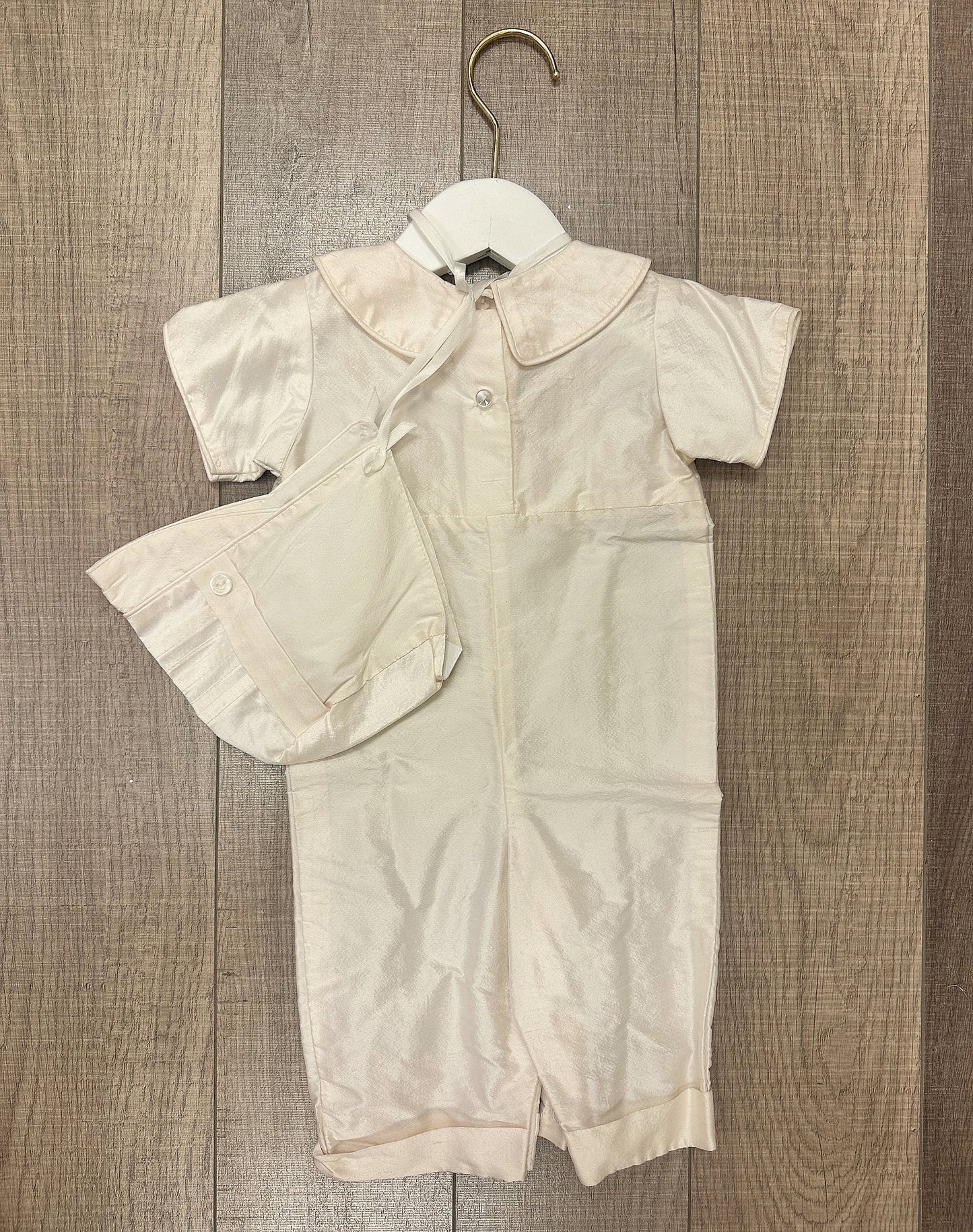 Boys Dupioni Silk 1pc w/Pintuck