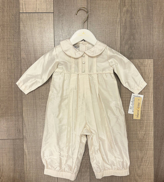 Marco & Lizzy Boys Dupioni Silk Romper