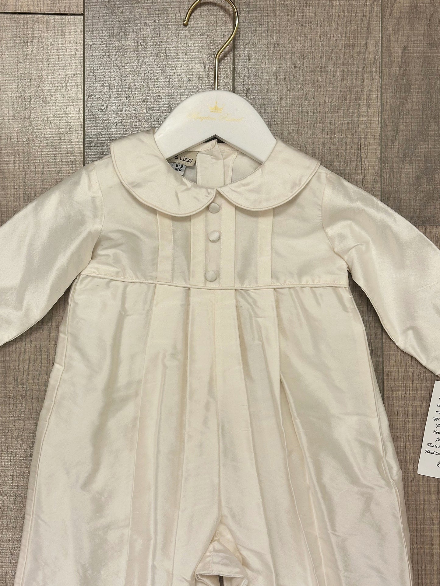 Marco & Lizzy Boys Dupioni Silk Romper