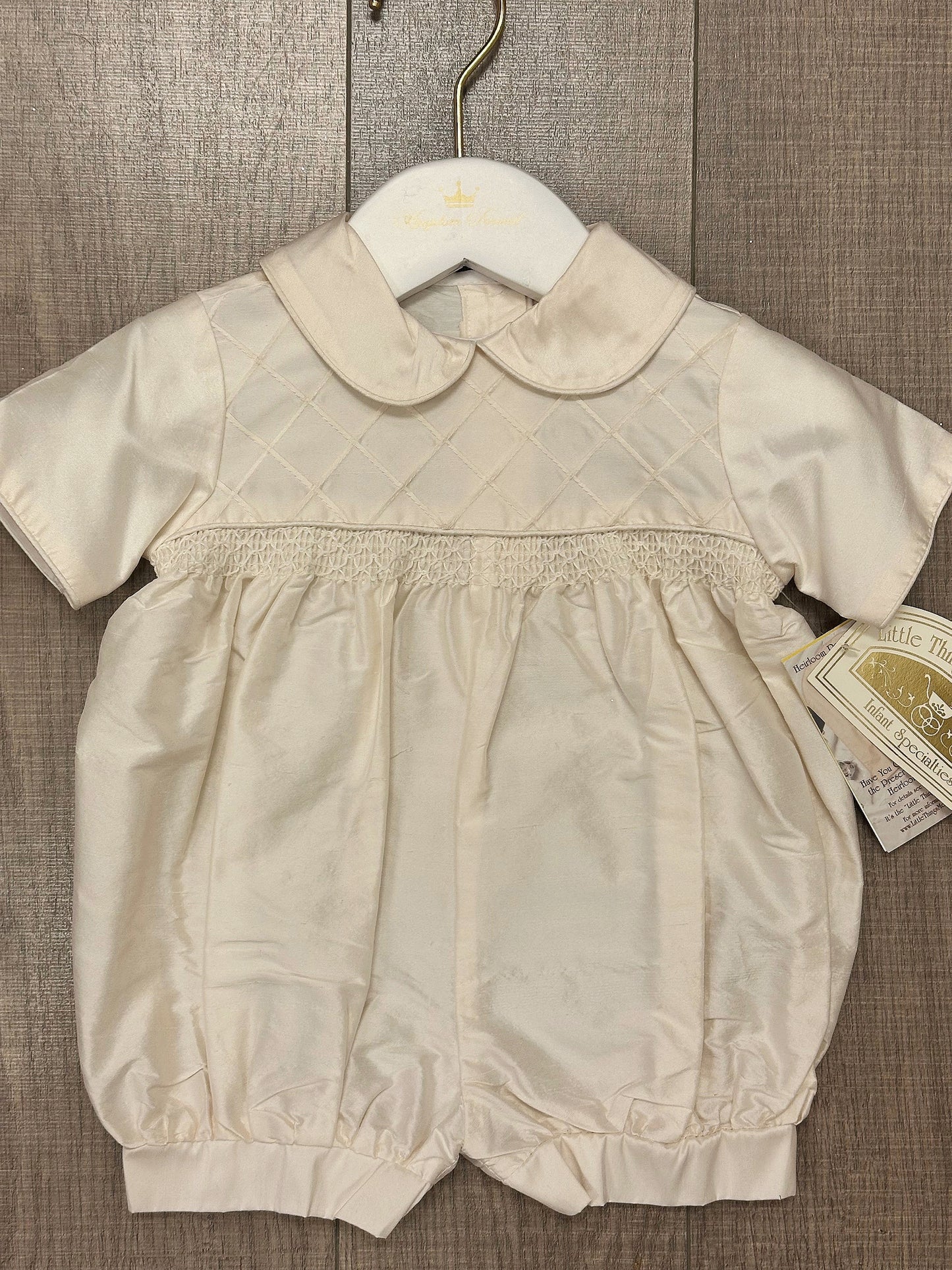 Boys Dupioni Silk Romper