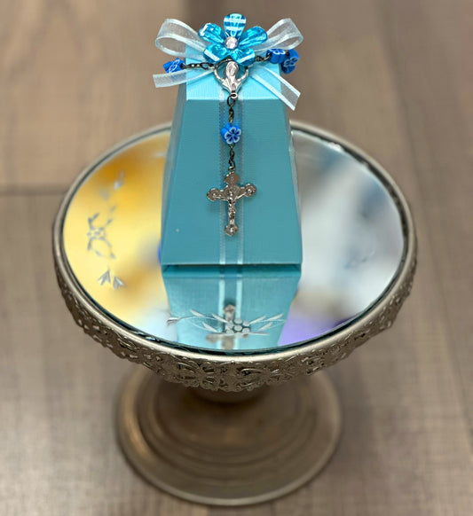 Blue Daisy Decade Rosary