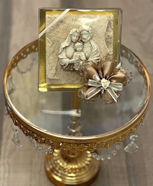 Holy Family Stone Plaque