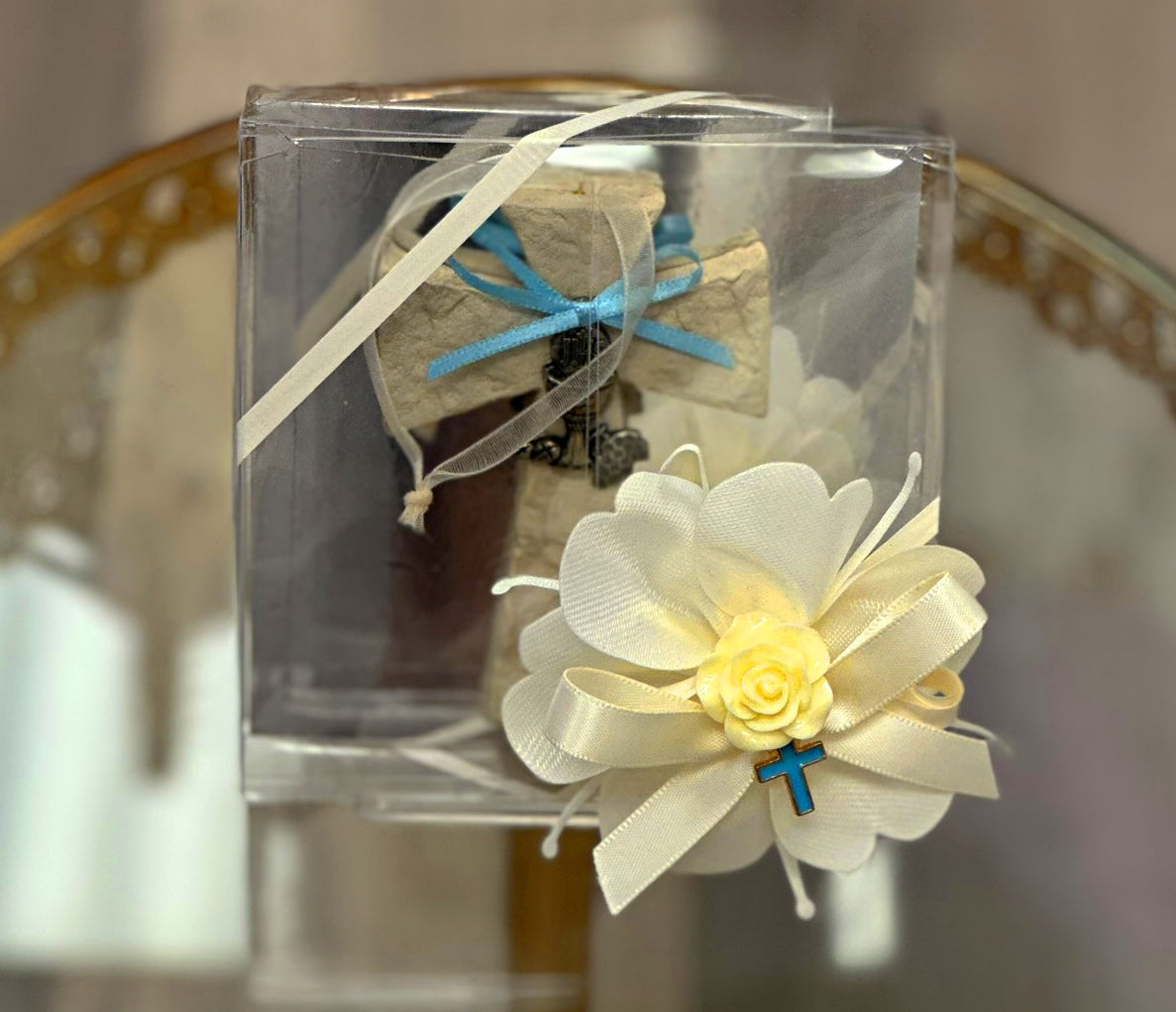 First Communion Stone Cross Ornament