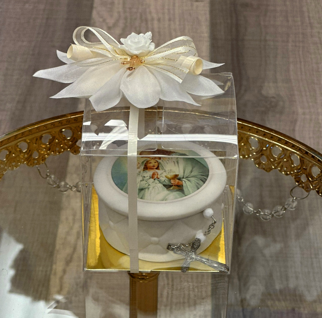 Communion Girl Box with Rosary
