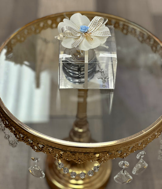 First Communion Rosary with Case