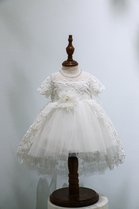 Infant Hi Low Dress with Flower