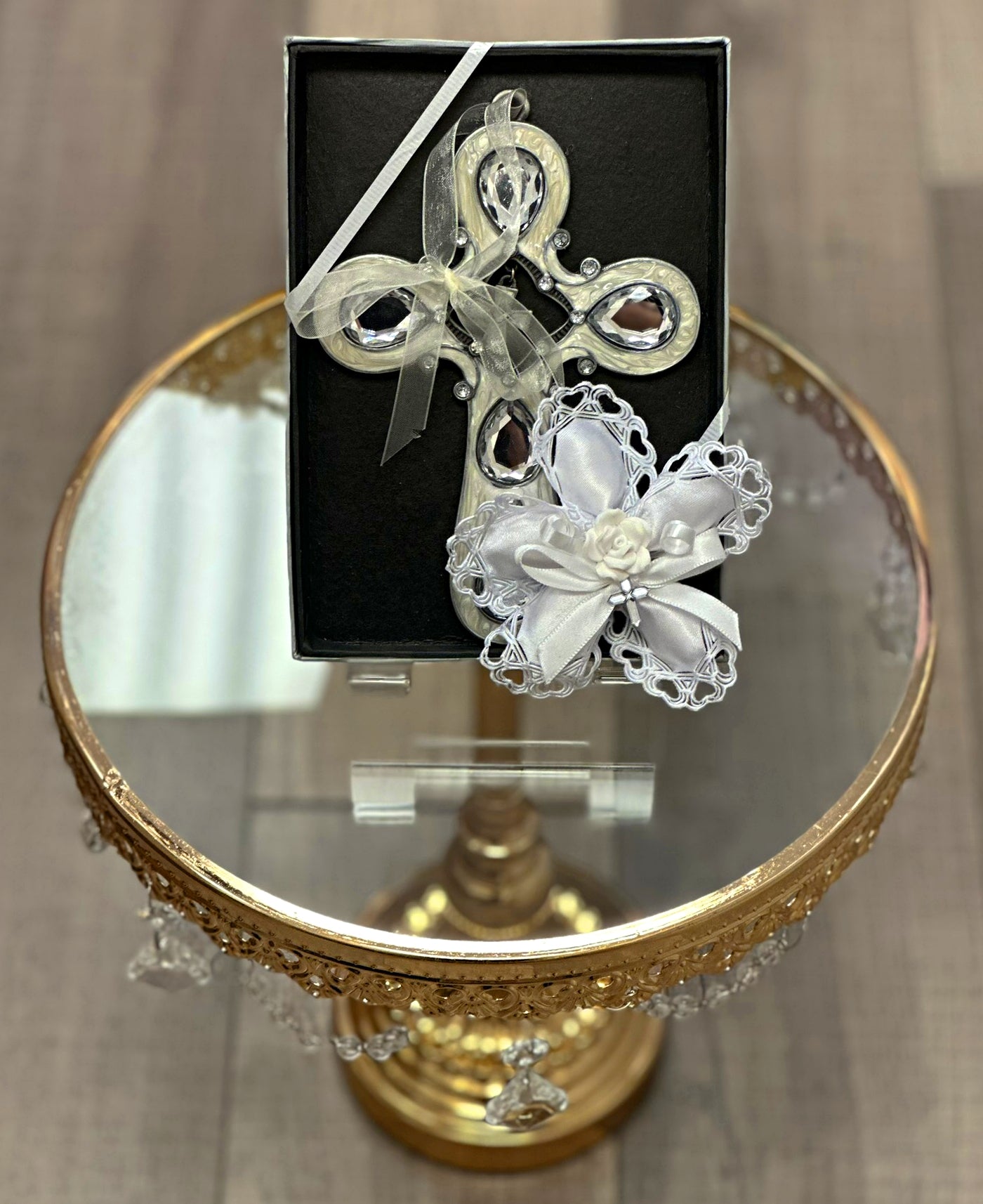 Hanging Metal Cross Ornament