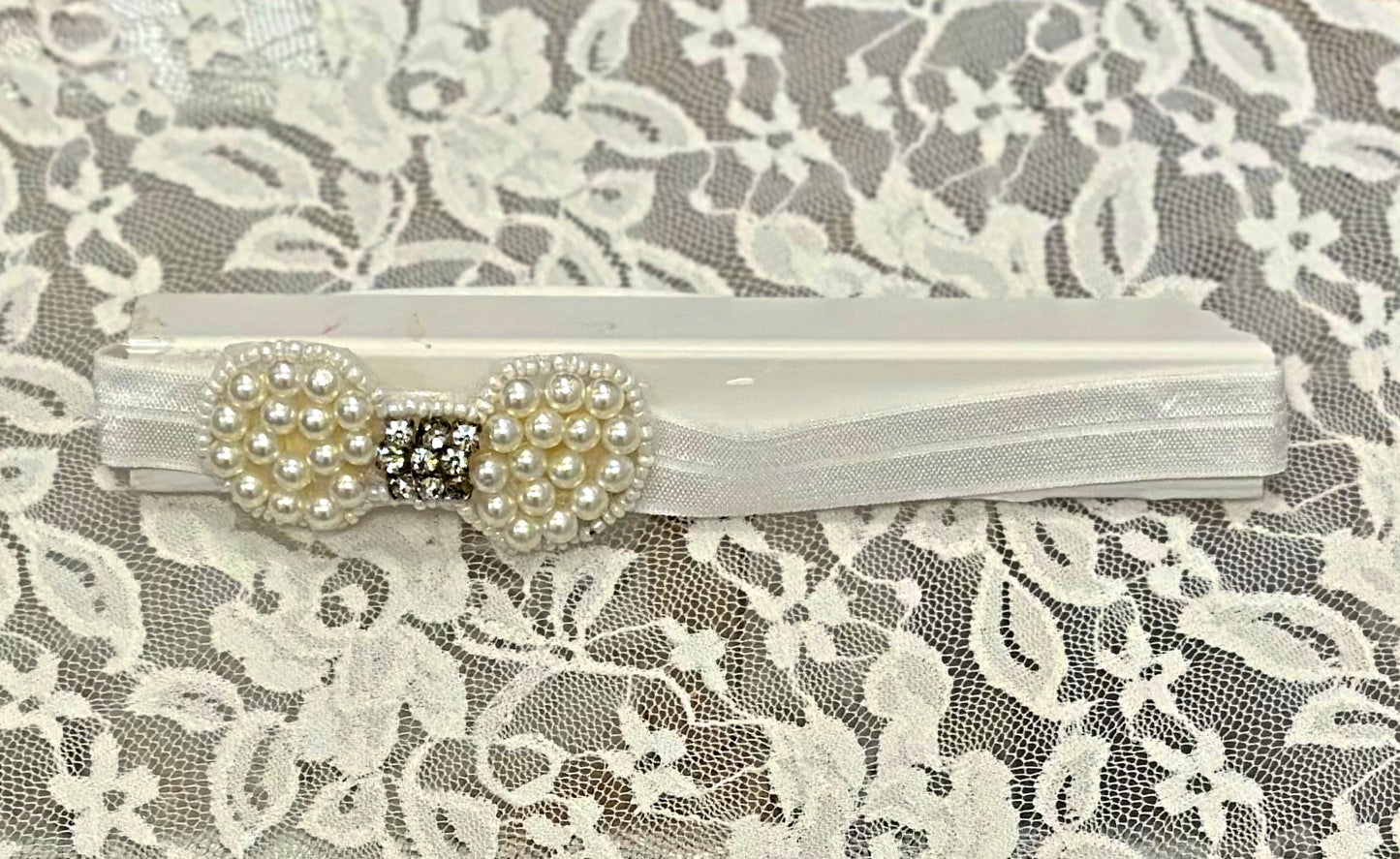 Infant FOE Headband with Pearl Bow