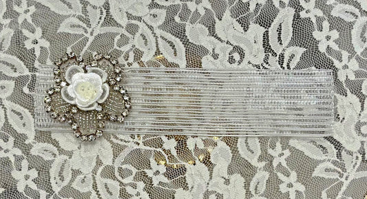 Infant Lace Headband with Flower