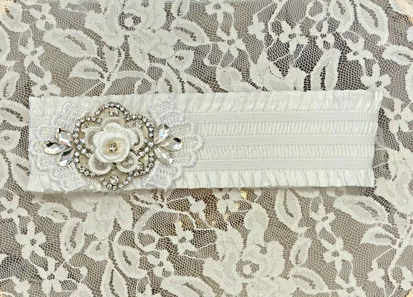 Infant Ruffled Headband with Applique