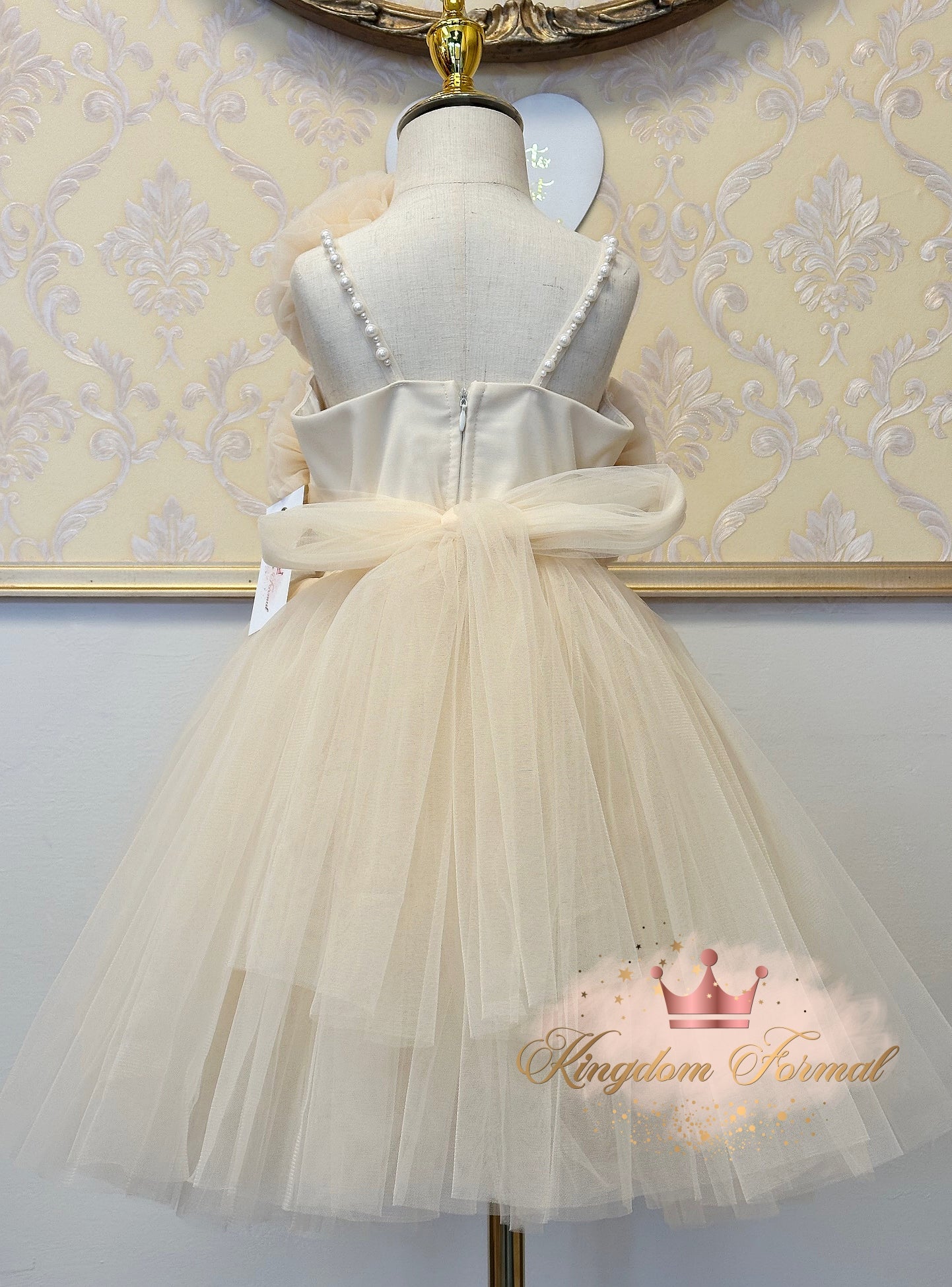 Girls Dress with 3D Flowers