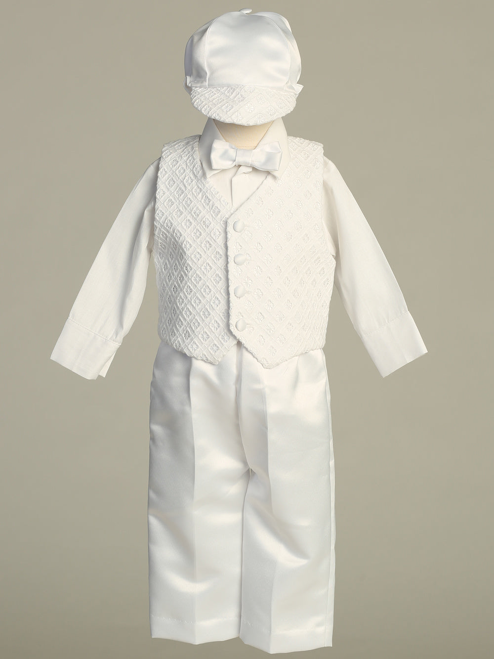 Boys Embroidered Vest Set