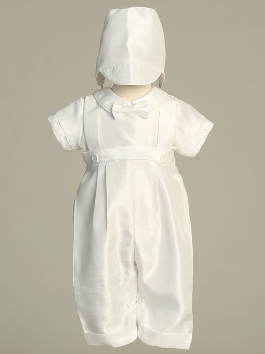 Shantung Long Romper with Hat