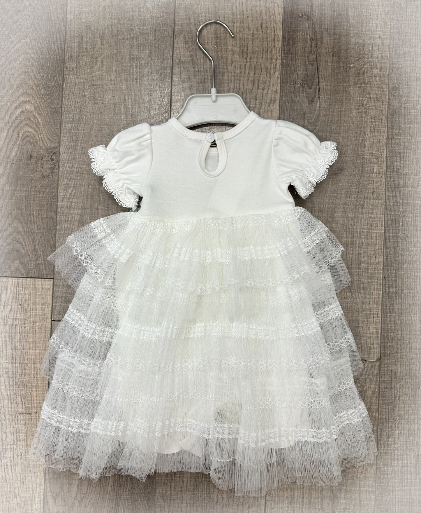 Infant Onesie w/Skirt Overlay, Headband