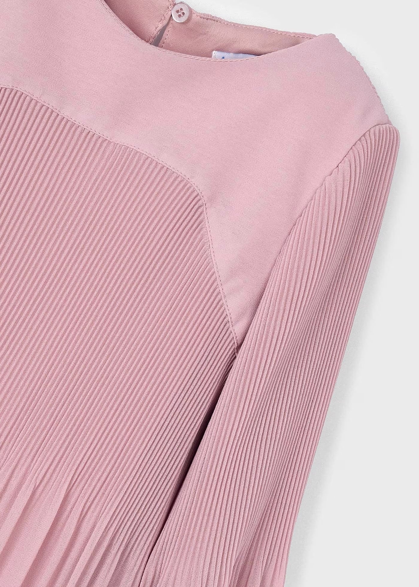 Mayoral Girl Pleated Chiffon Dress