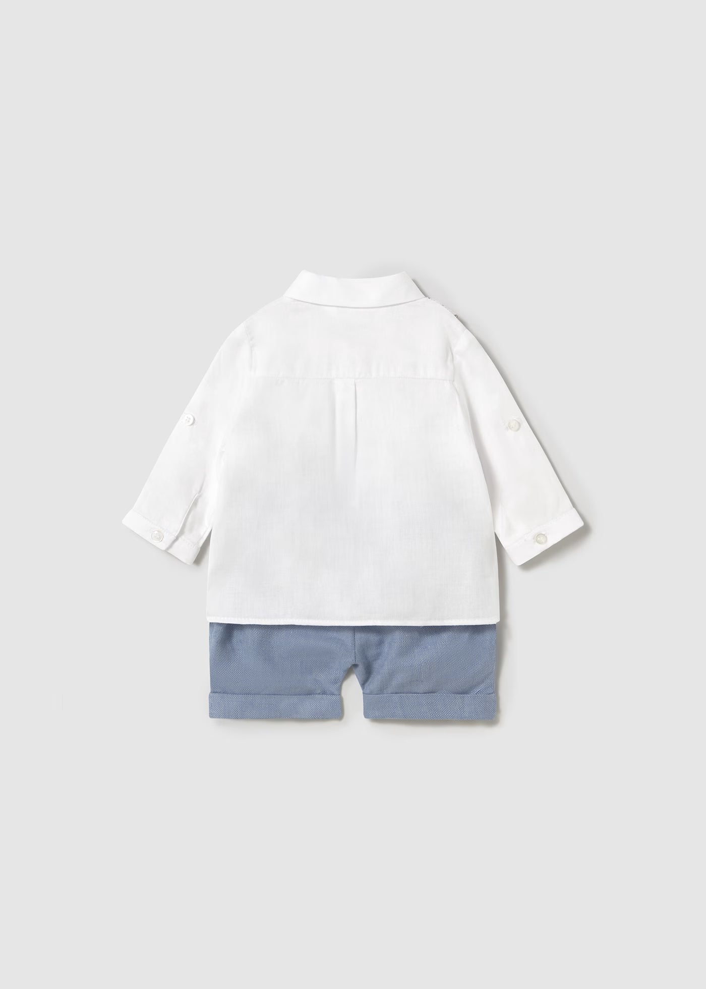 Mayoral Newborn Shorts and Shirt with Vest Set