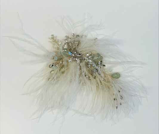 Rhinestone Feather Headpiece