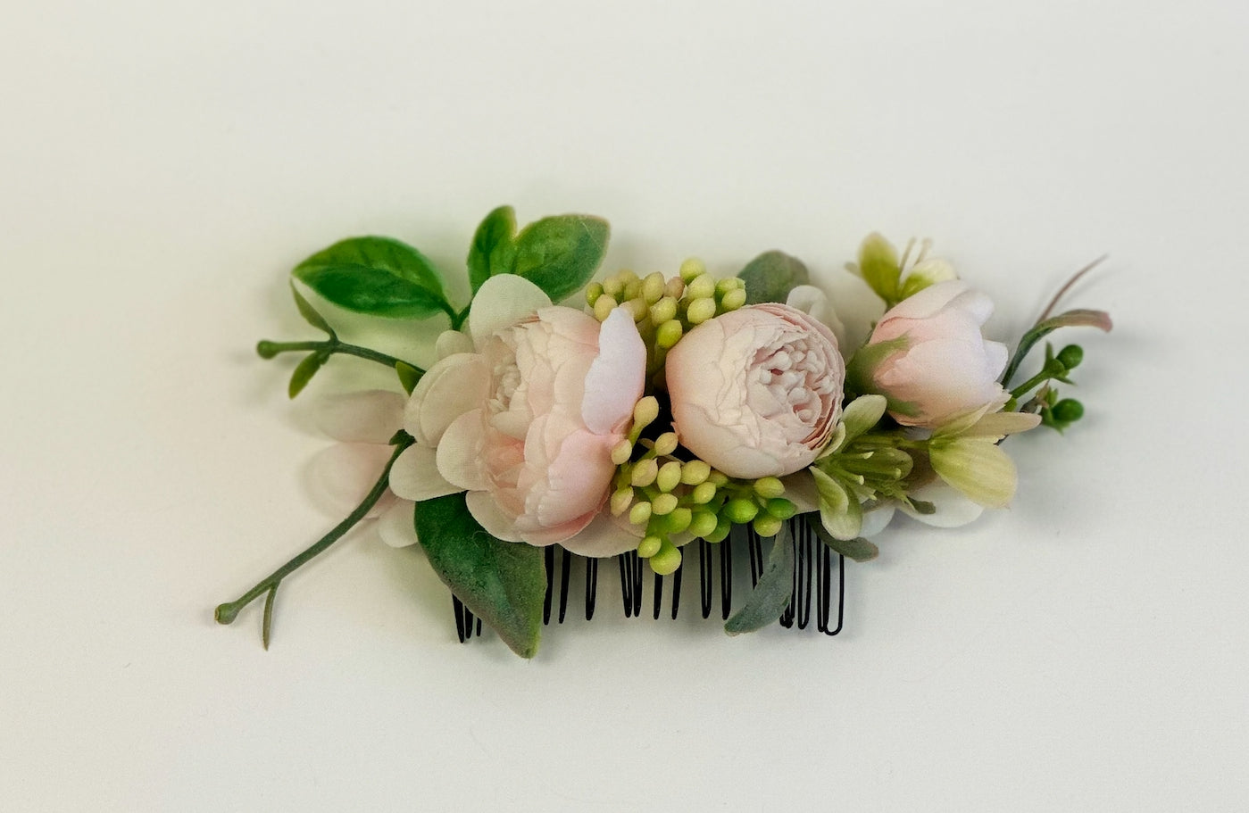 Pink Orchid Flower Hair Comb