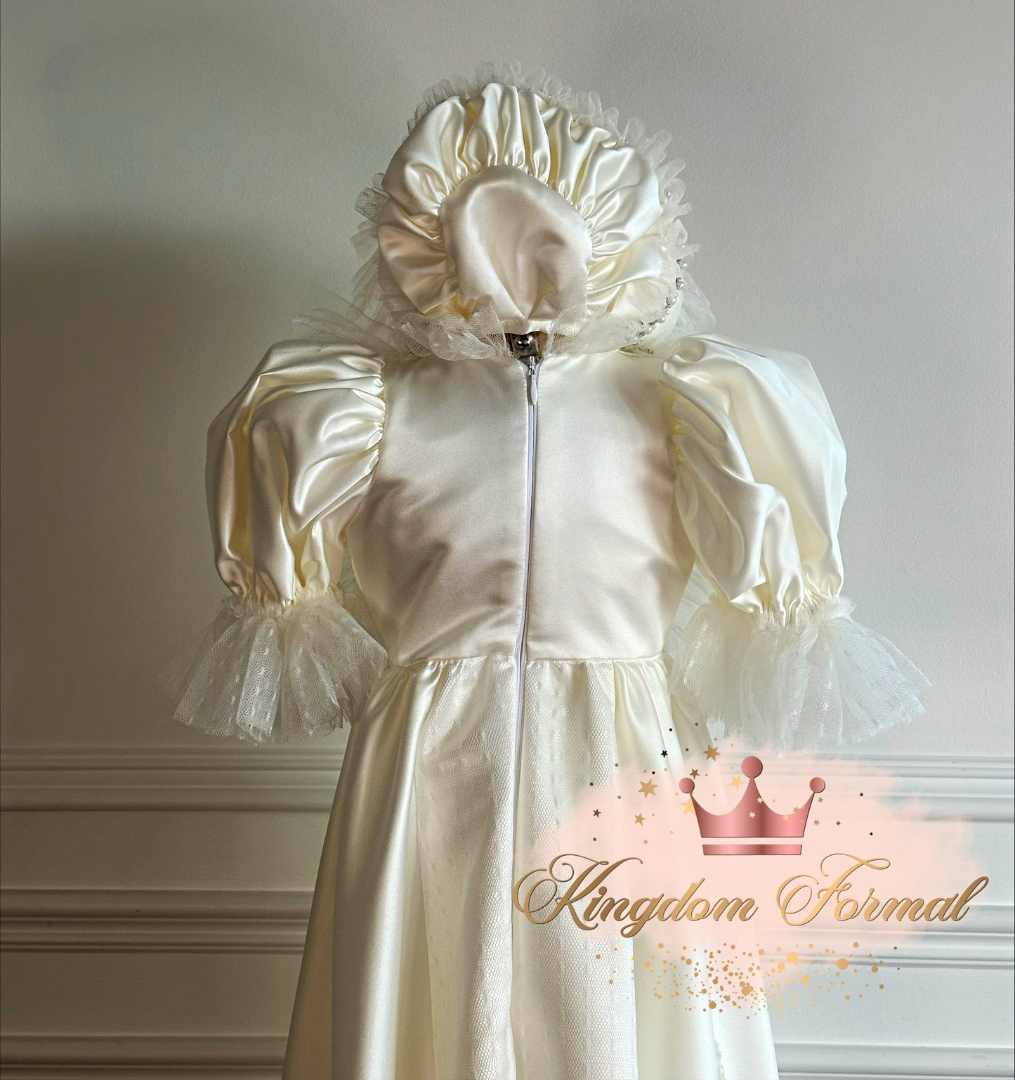 The Belkis Baptism Gown w/Bonnet