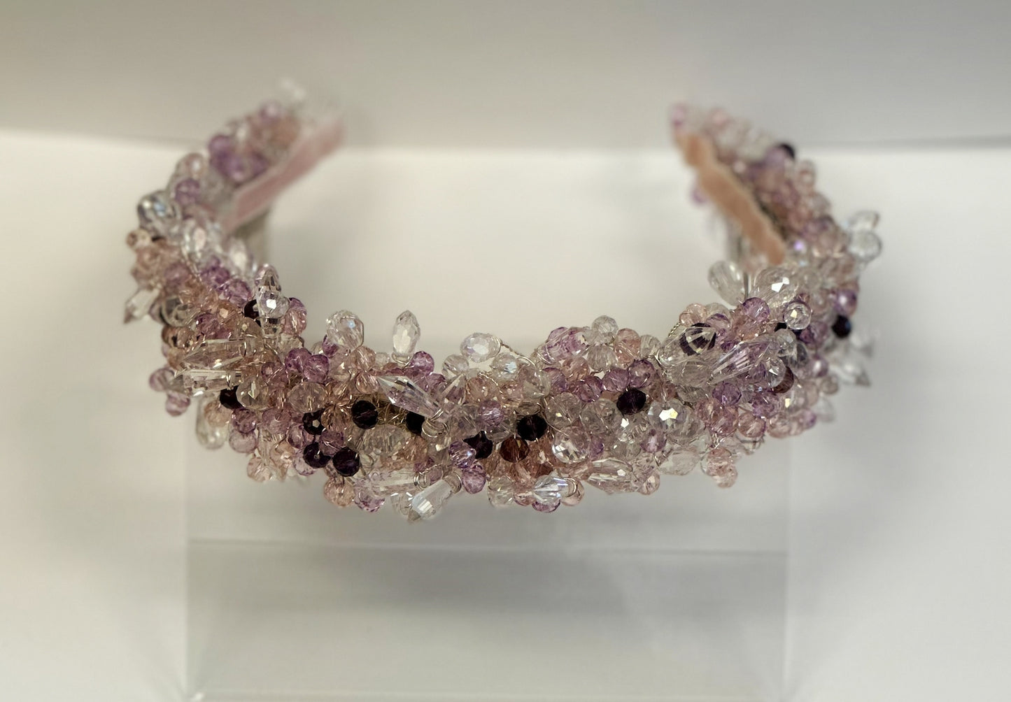 AB Beaded Crystal Headband