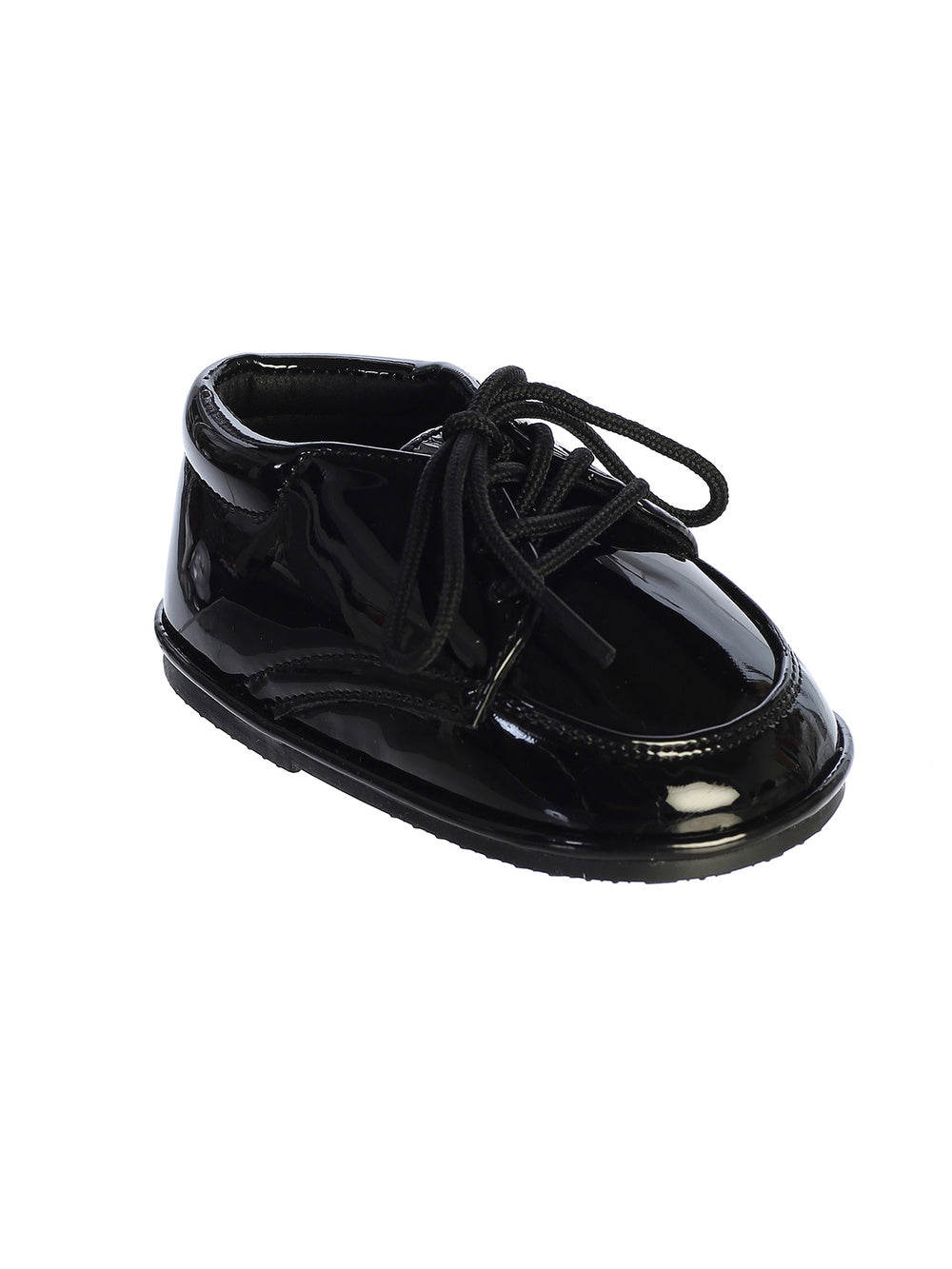 Boys Patent Leather Moc Toe Shoes