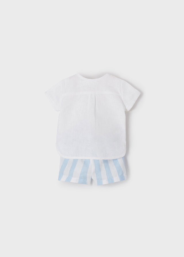 Mayoral Boys Striped Shirt & Trousers Set